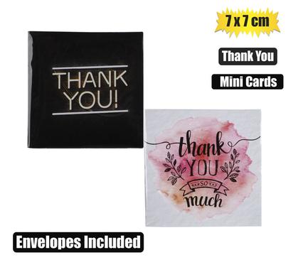 Card & env mini thank you designs