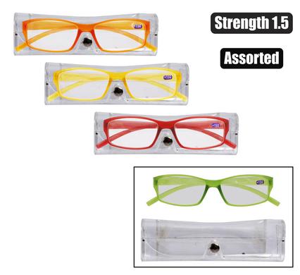 Reading glass 1 style asst col stren:1.5