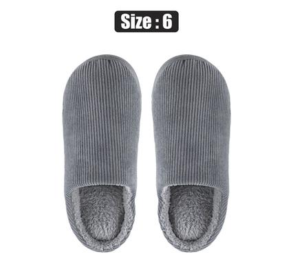 Slipper slip-in grey grain size 6
