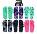 Flip flops ladies asstd size 5