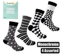 Socks unisex monochrome design