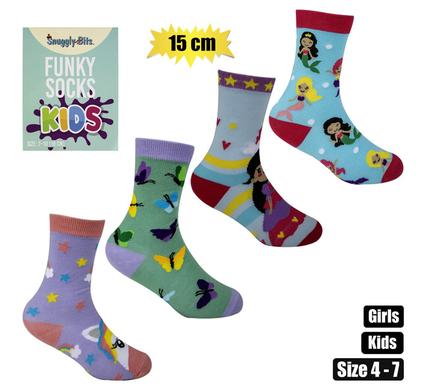 Socks kids girls size 4-7 (15cm)