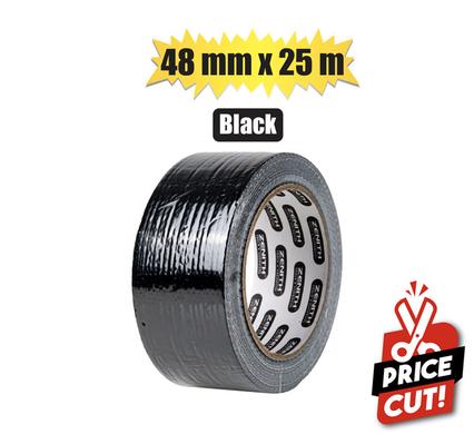 Tape ducting black 48mmx25m zenith