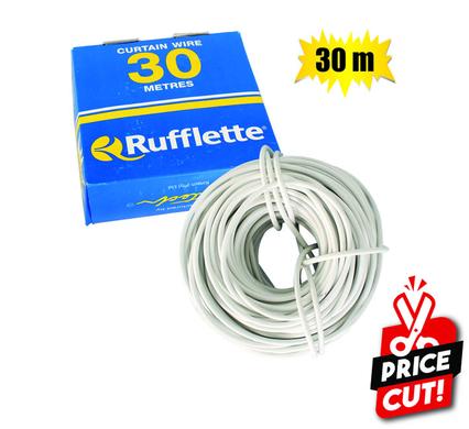 Curtain wire plastic-ctd 30m box