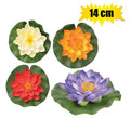 Flower floating lotus 14cm asst