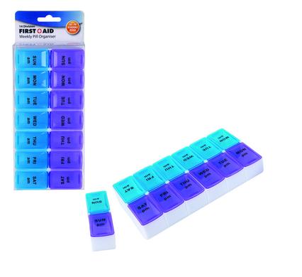 Pill-reminder 14-divisions am/pm