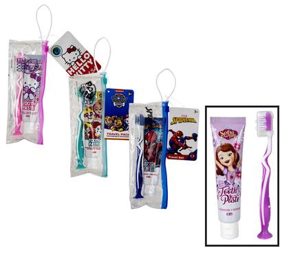 Toothbrush & toothpaste set