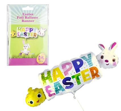 Happy easter balloon banner f03