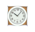 Clock wall pl sqr/rnd 23cm asstd