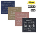 Serviettes 2ply 33cm 20pc sayings