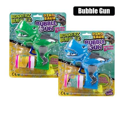 Bubble dinosaur friction gun
