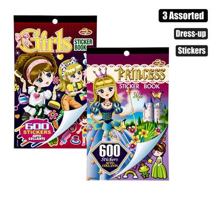 Sticker book dress-up