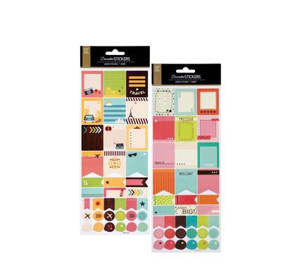 Sticker decorative labels asstd