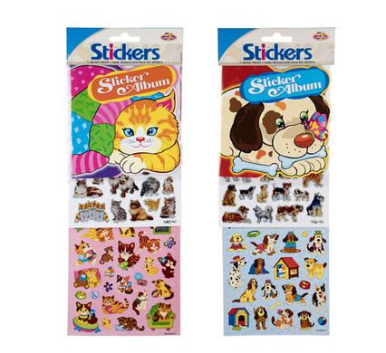 Sticker album+stickers asstd